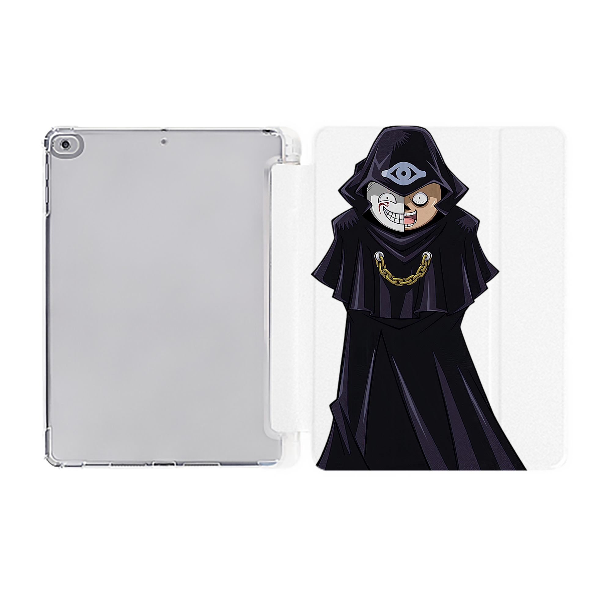 （画像用） 遊☆戯☆王 Yu-Gi-Oh! IPad ケース ペン収納付き 三つ折りスタンド PUレザー×シリコン 対応機種9.5/10.5/10.9インチ